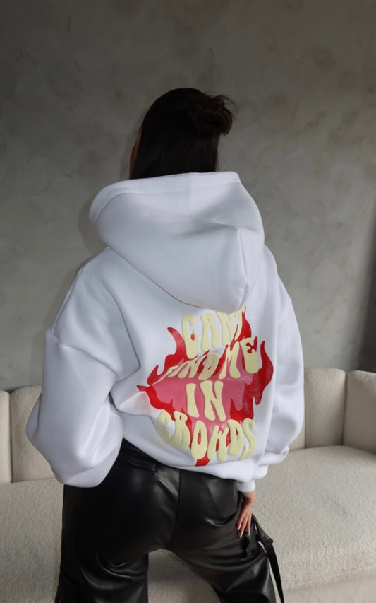 Can’t find me in crowds hoodie